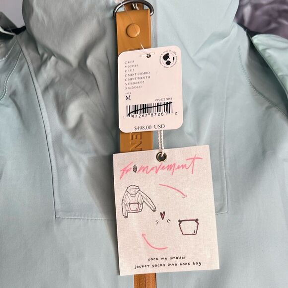 Free People Zephyr Packable Shell Jacket/ size M - Picture 13 of 13